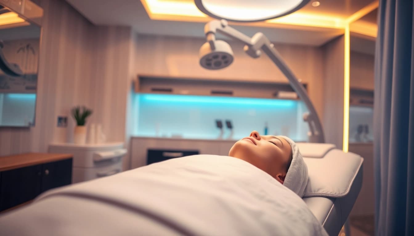 Experience criolipoliza sibiu with a skilled technician performing a non-invasive fat reduction treatment.