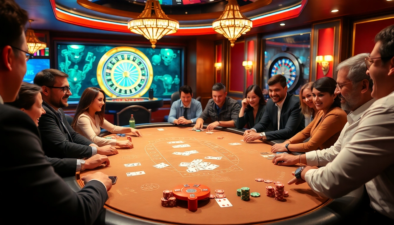Experience the excitement of gambling at SLVIP casino with vibrant poker gameplay.