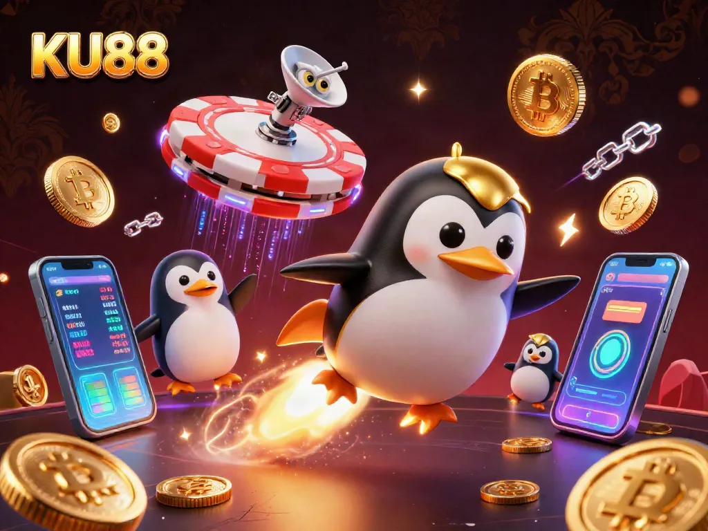 Spin and win at KU88 with a festive 3D casino theme bursting with excitement.