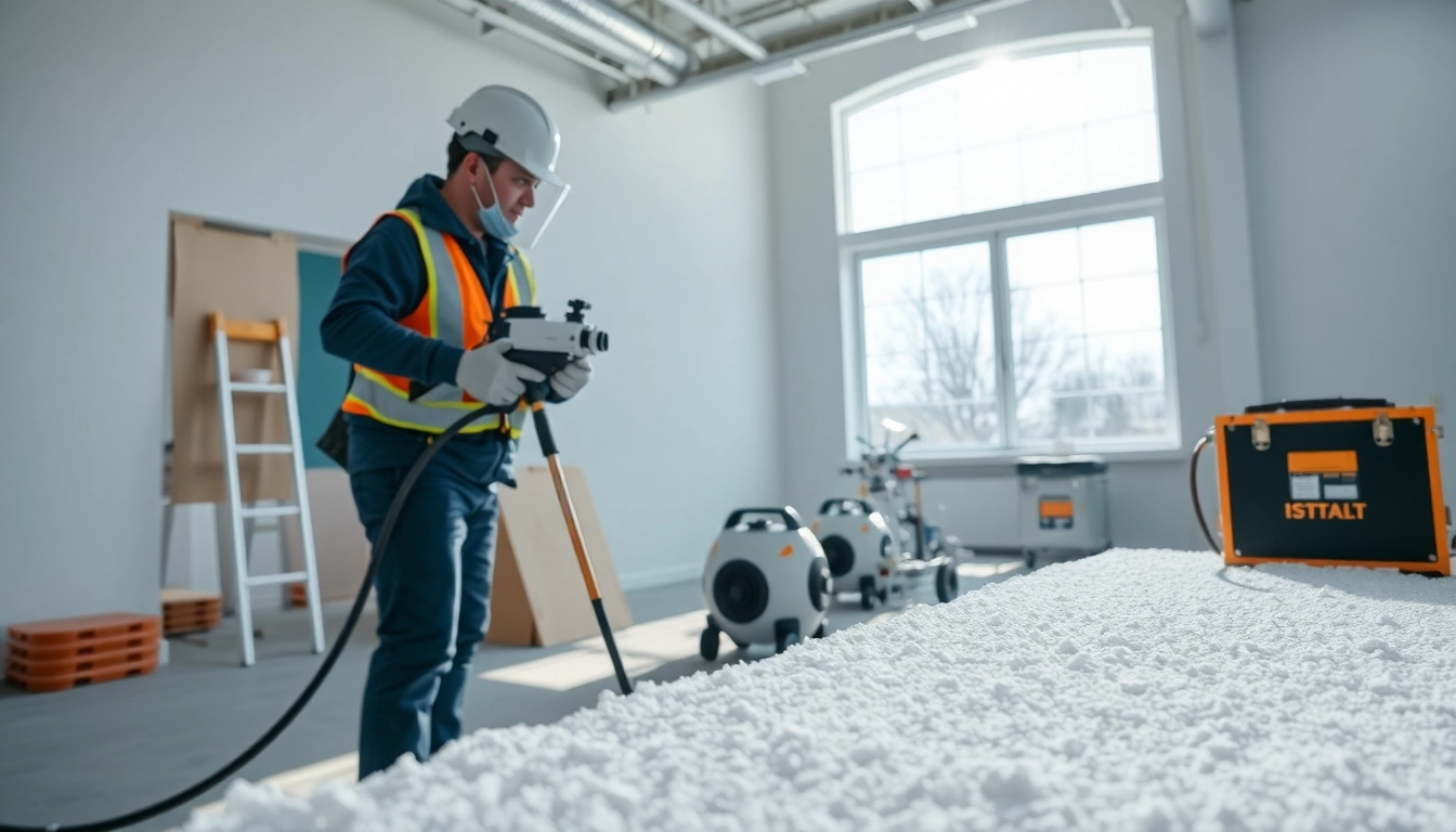 Efficient spray foam removal Hampshire performed by expert technicians in a bright workspace.