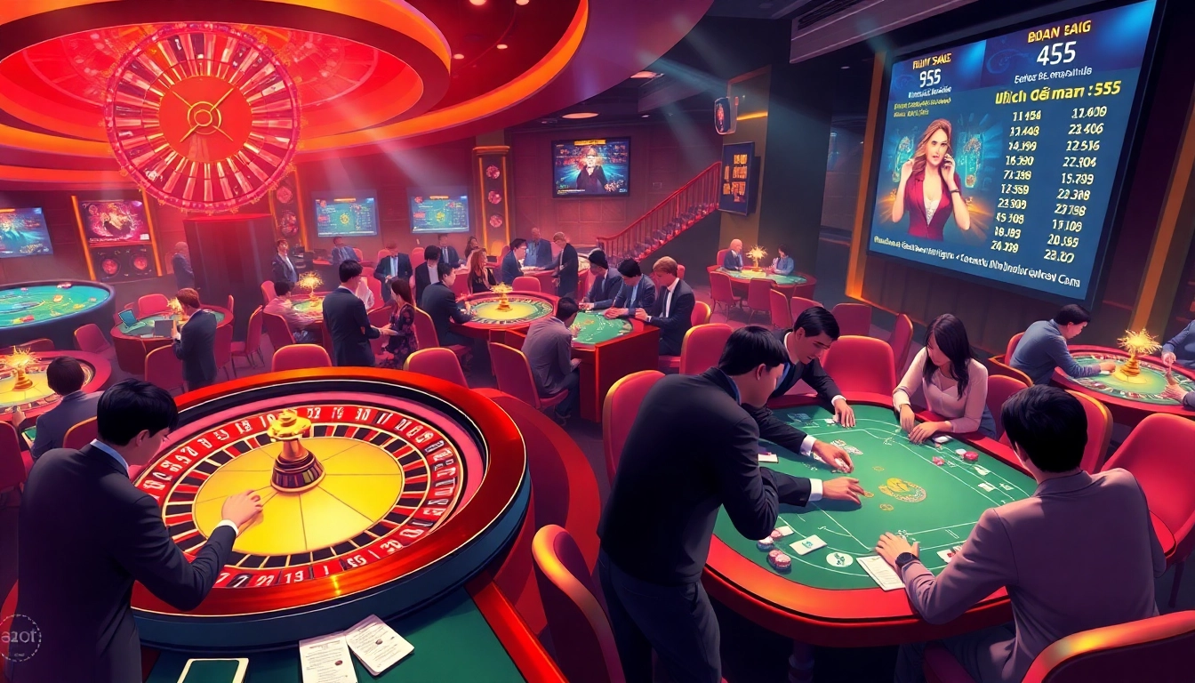 Tỷ lệ bóng đá action at a luxurious casino with roulette and poker games