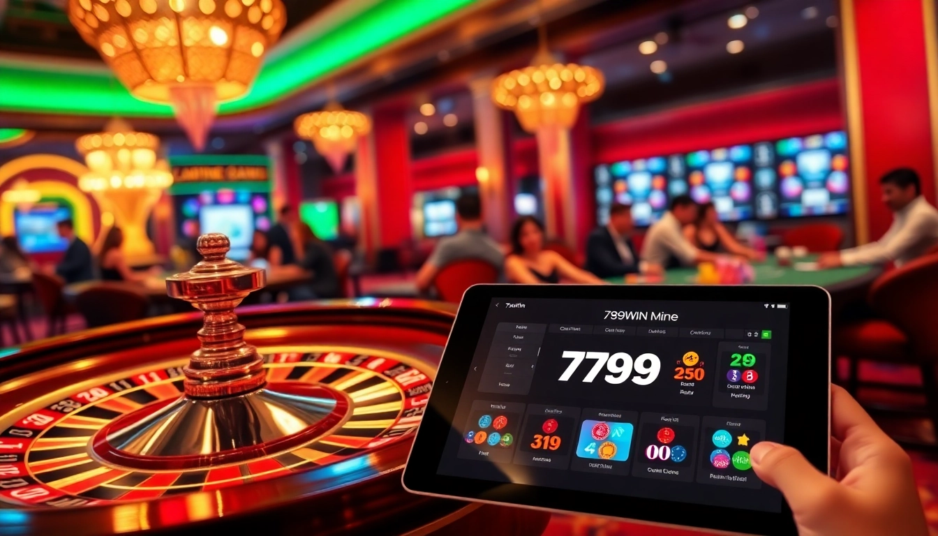 Play at the vibrant 789win casino featuring roulette and table games.
