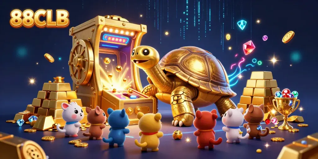 Experience exciting gameplay at 88CLB with the colossal tortoise pinball machine and treasures