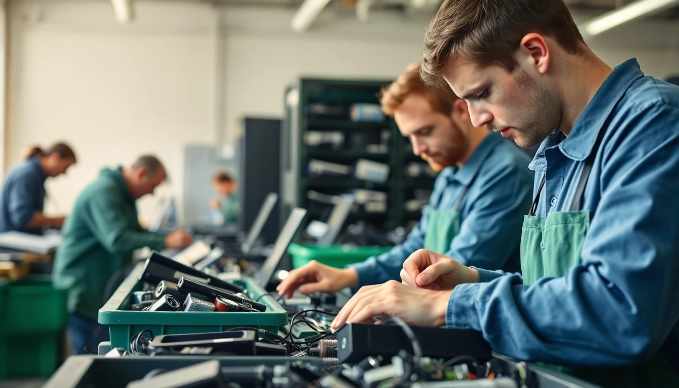 Recycle computers at a professional facility in Slough focused on sustainability and responsible disposal.