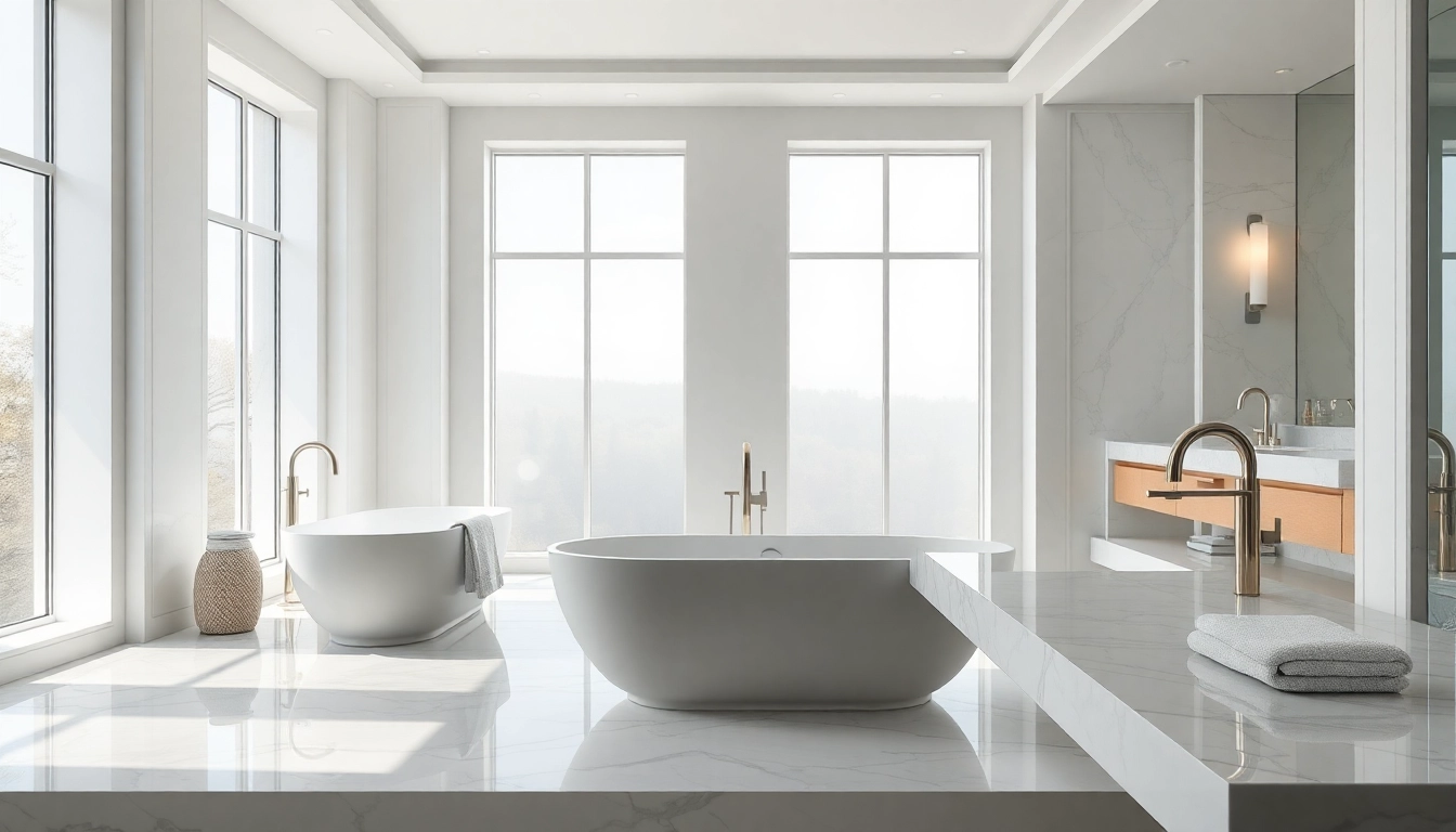 Transform your space with elegant bathrooms adorned with luxurious marble, natural light, and modern fixtures.