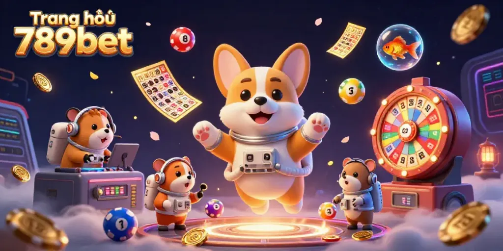 Experience excitement at Trang chủ 789bet with a vibrant cosmic casino scene featuring unique characters and dynamic game elements.