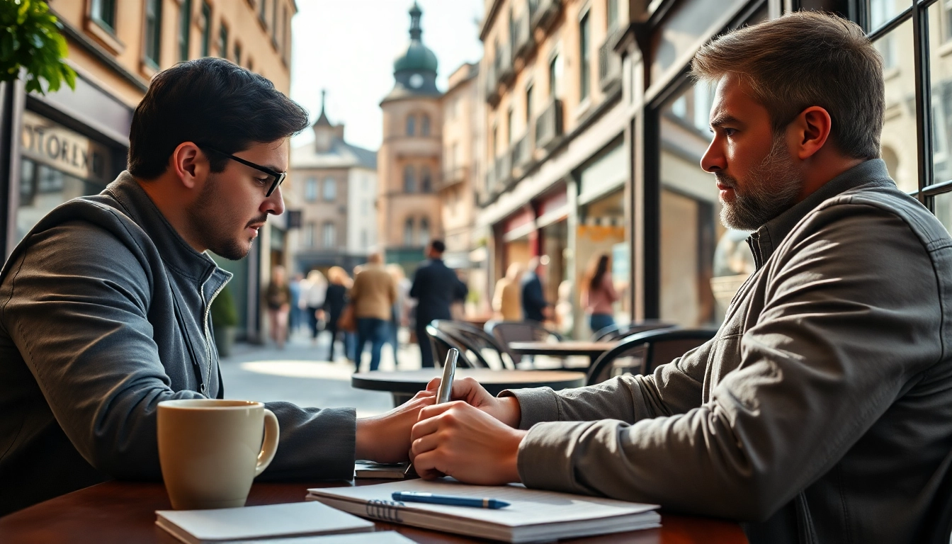 Stay updated with the latest news Scotland as a journalist captures local stories in a café setting.