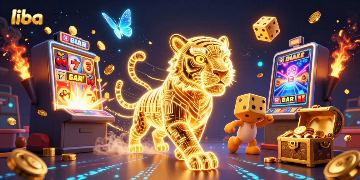 Experience the exhilarating world of "liba" gaming with vibrant slots and golden visuals.
