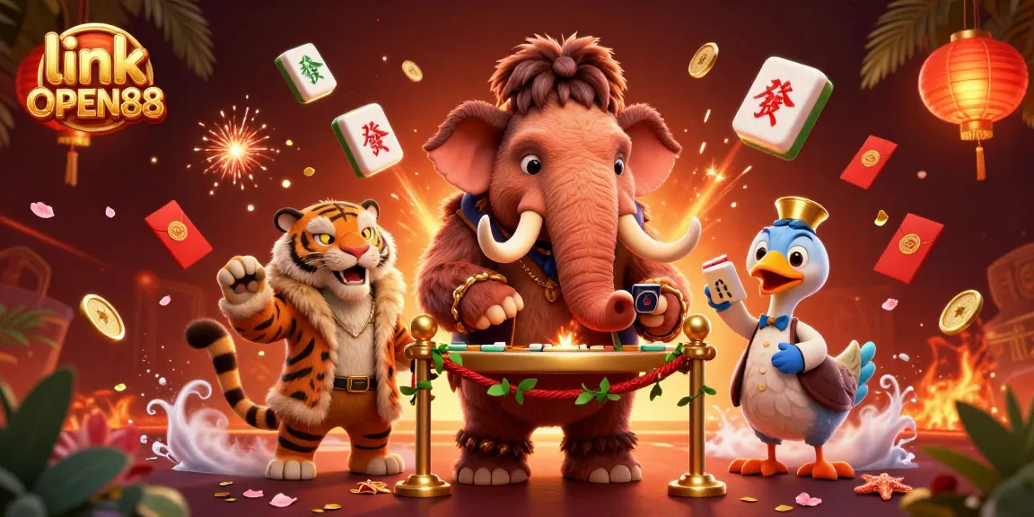 Bet on your luck at link OPEN88 with casino bouncers, VIP guests, and festive elements.