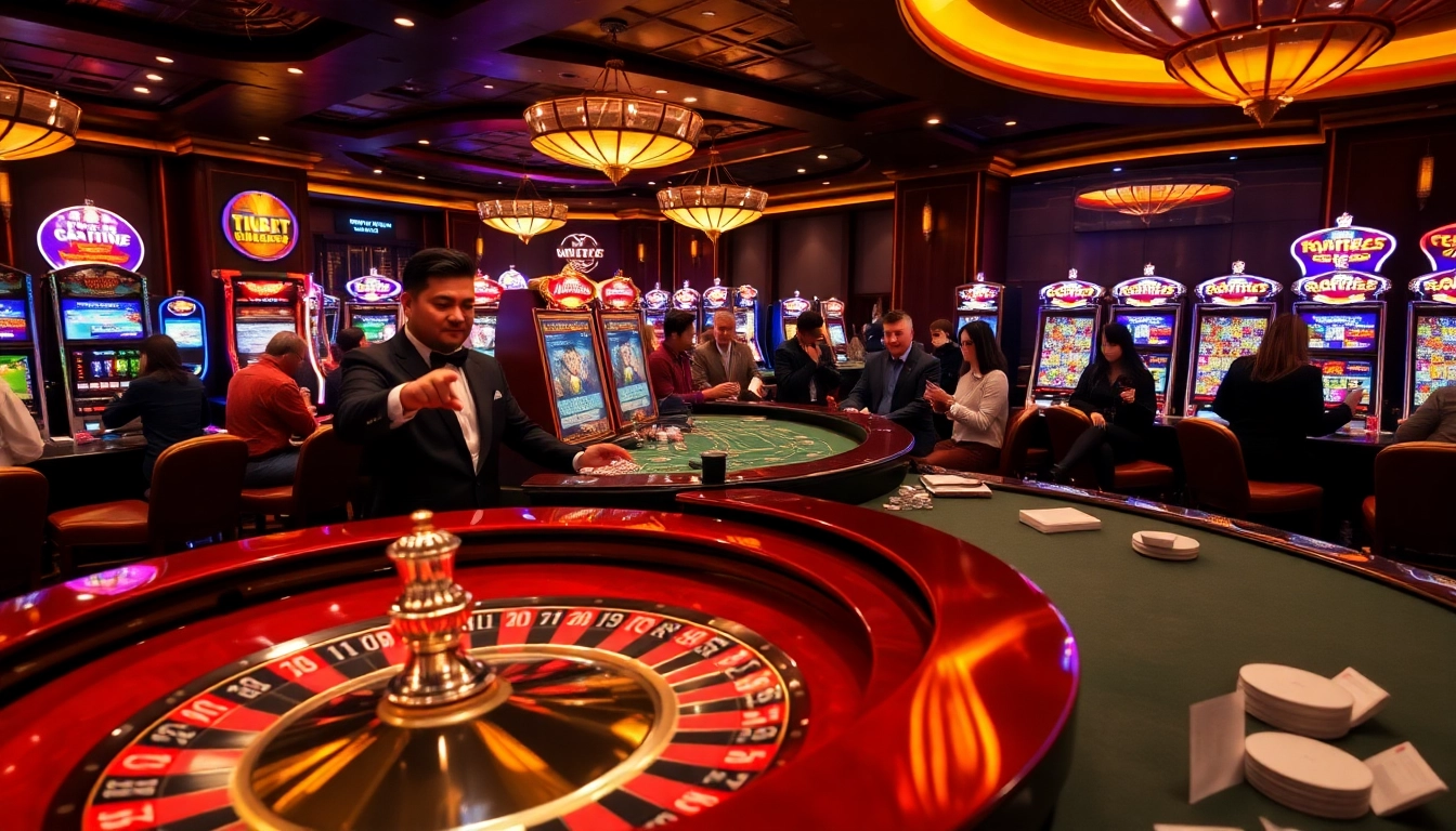 Experience the thrill of gambling at https://rr88csn.com/ with vibrant slot machines and a live roulette table.