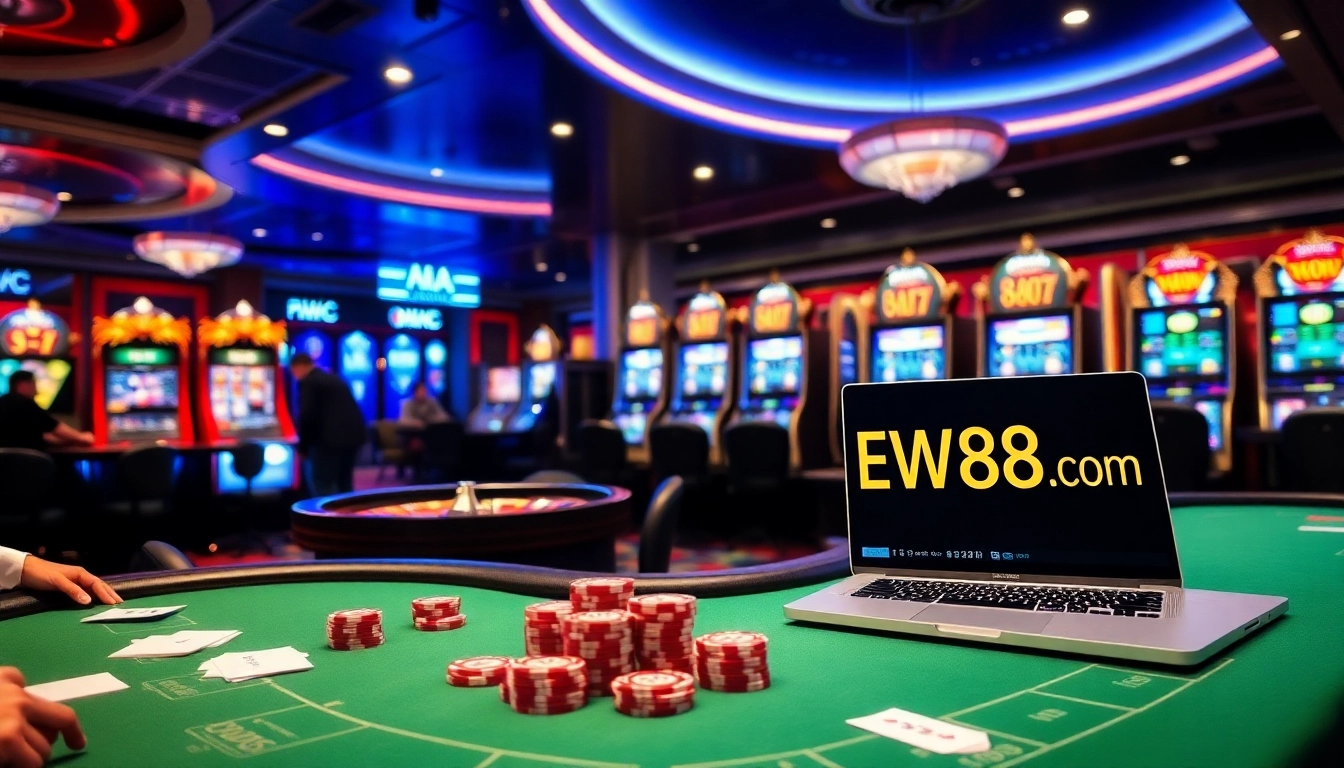 Engage with excitement at NEW88 com's professional casino atmosphere featuring table games and slots.