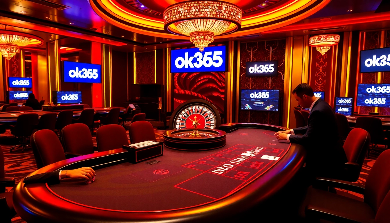 Experience the excitement of gaming at ok365's vibrant casino tables and poker events.