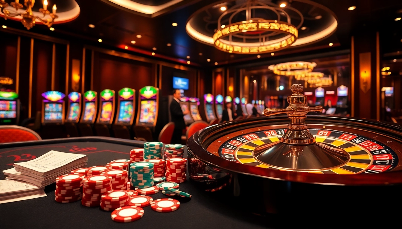 Experience the thrill of winning at 78 win with vibrant gambling elements and luxury decor.