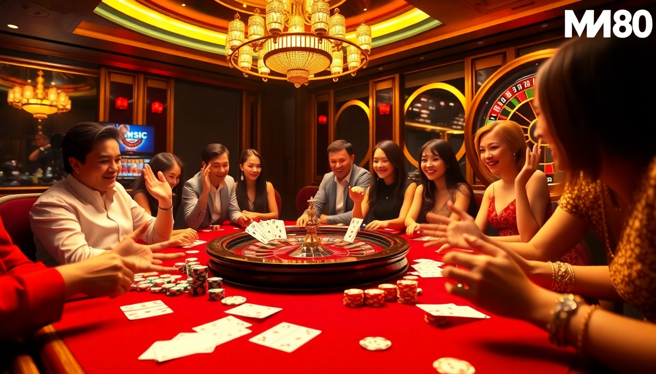 Experience the thrill of MM88 online gaming with vibrant casino elements and engaging players.