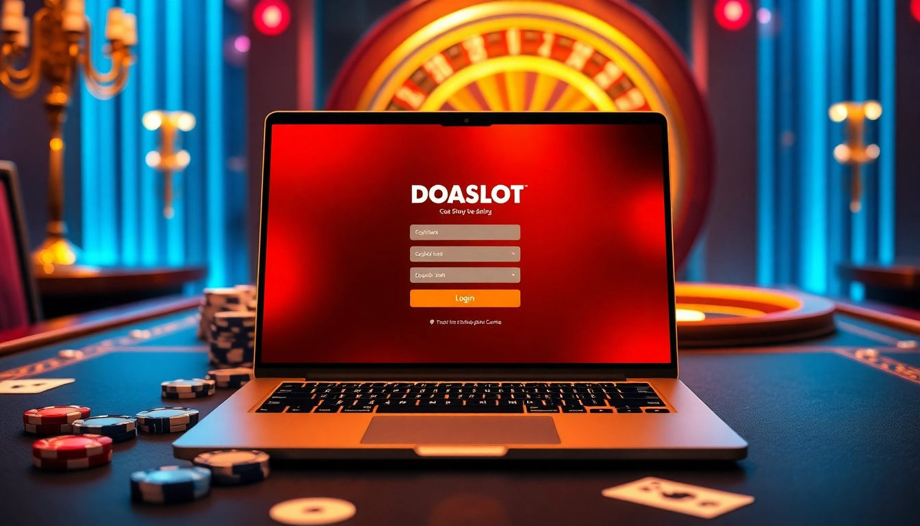 Access doaslot login to experience thrilling online gambling with vibrant casino visuals.