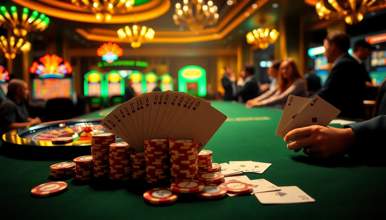 Experience thrilling gameplay at OK 8386 with vibrant casino tables and exciting bets.