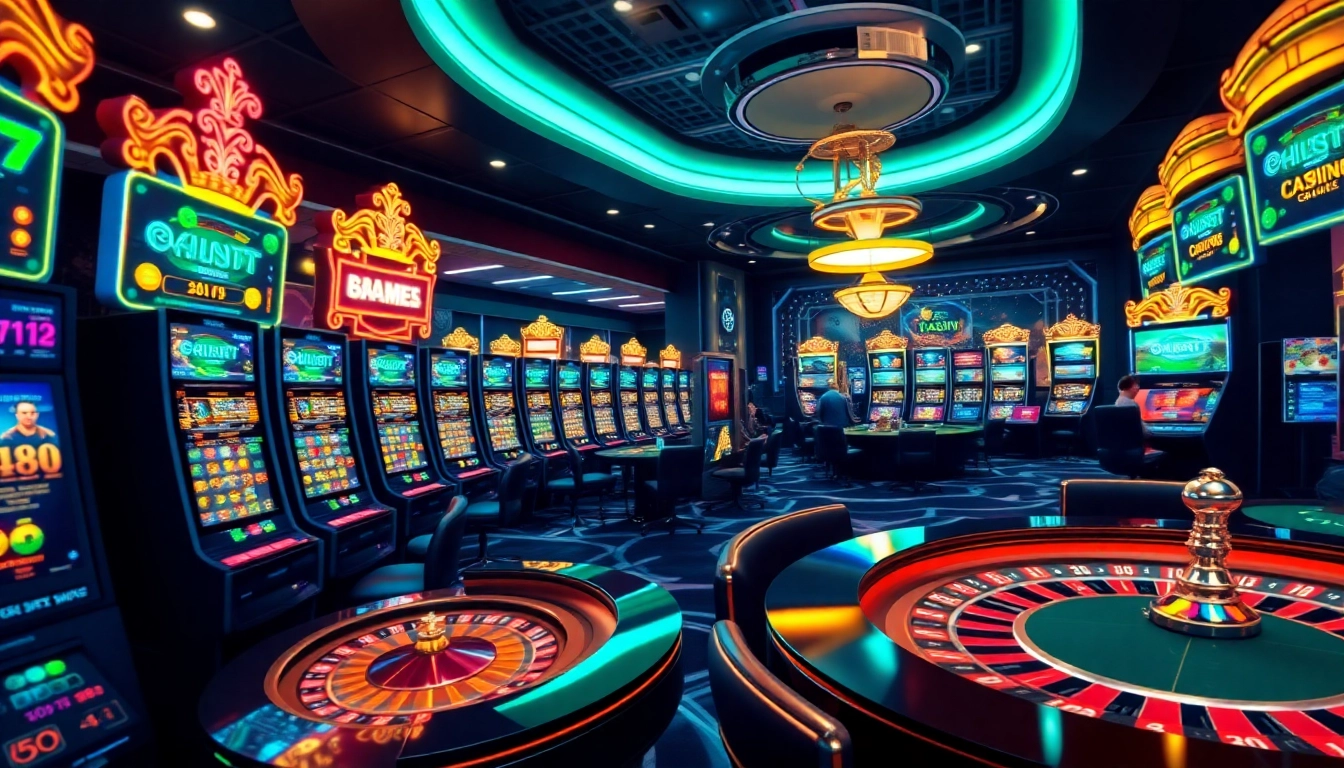 Experience thrilling online betting action at https://tk88t.org/ with vibrant gaming tables and slot machines.