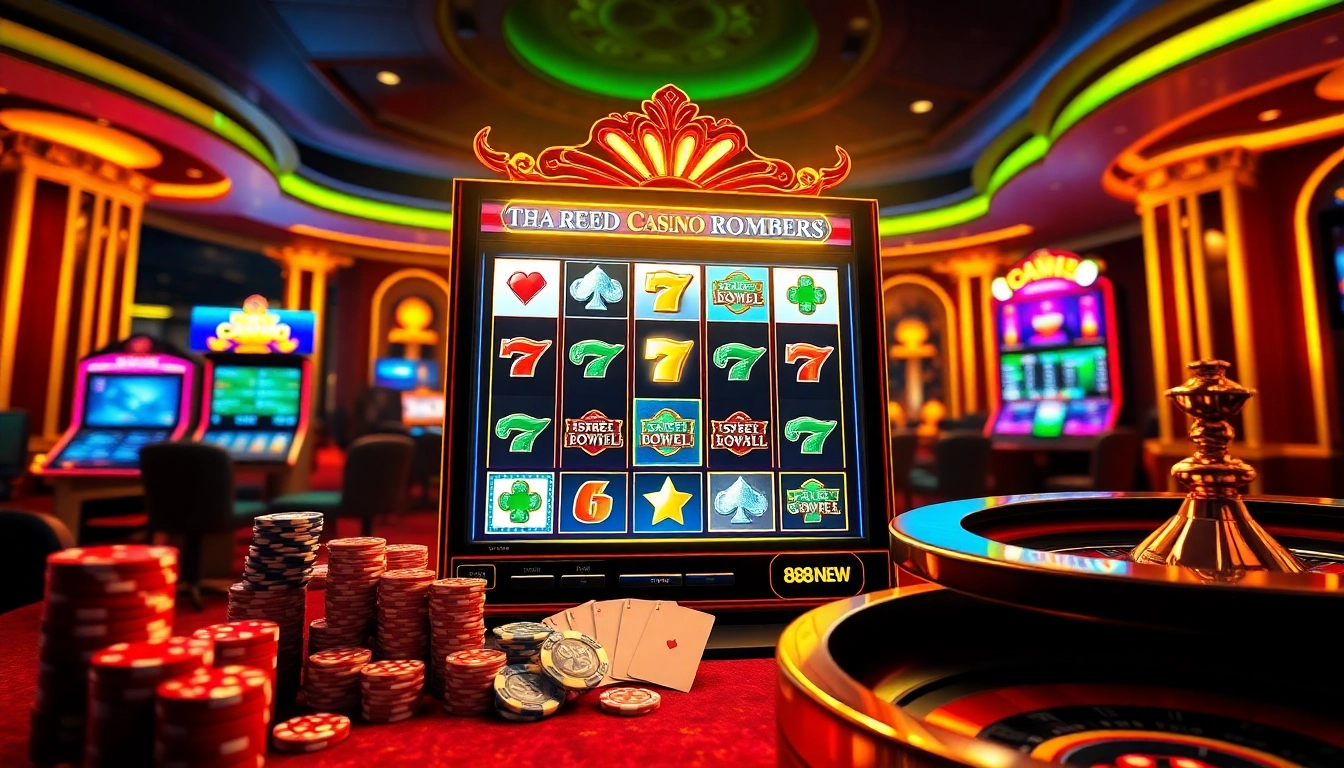 Experience excitement at link 888NEW with a vibrant online casino scene filled with games.