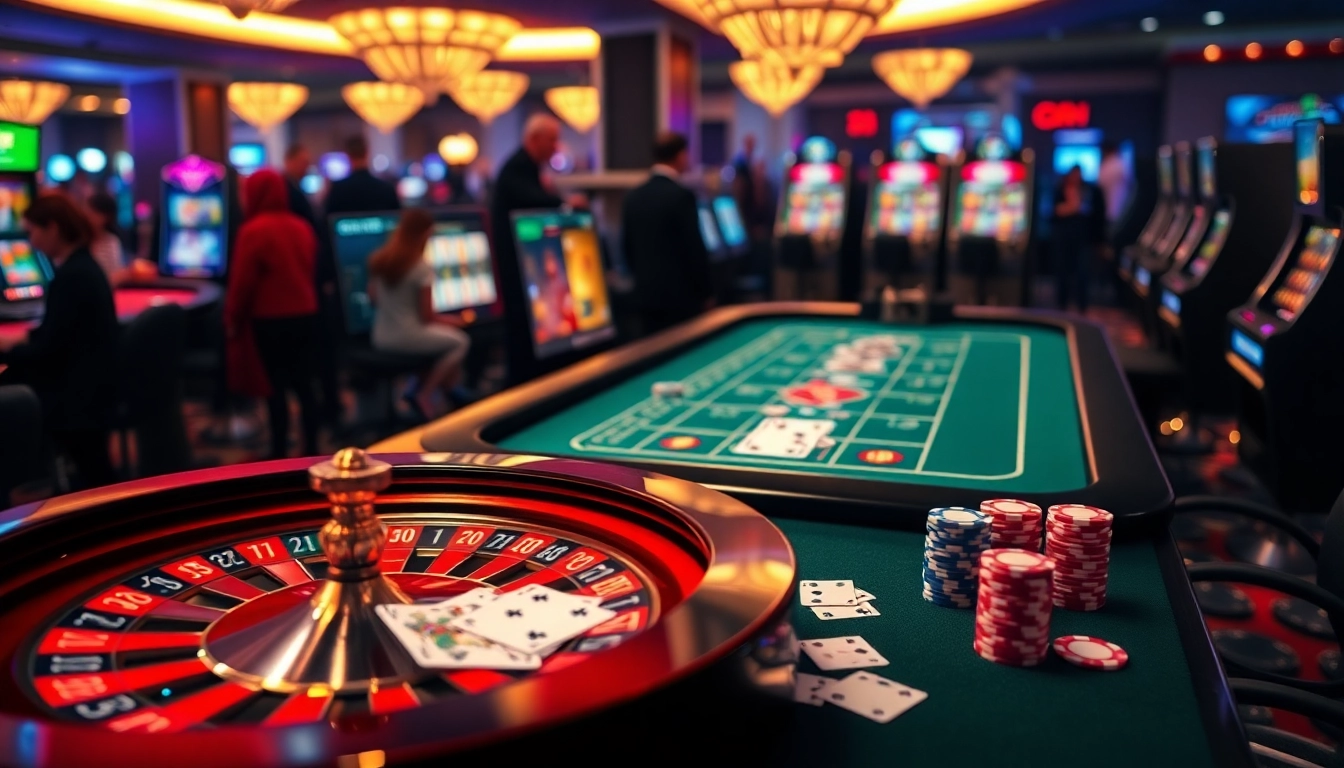 Experience the thrill of gambling with 22bet's vibrant casino atmosphere featuring roulette, slots, and poker.
