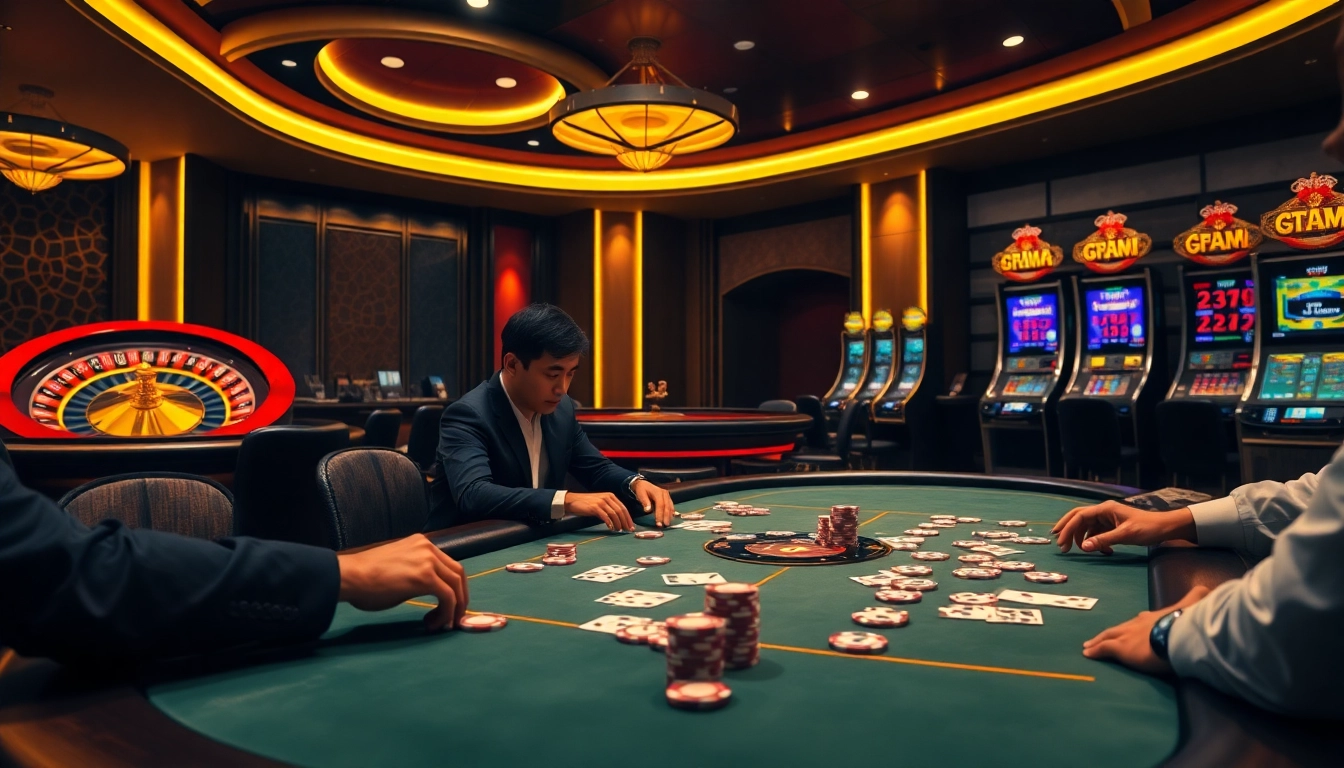 Experience luxury gaming with GG88 at a vibrant casino focused on poker, roulette, and slots.