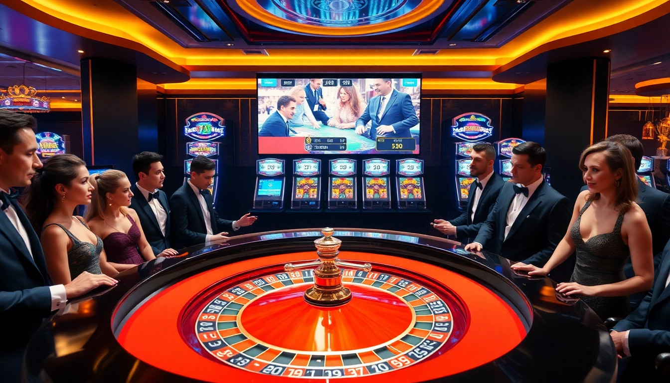 Engaging roulette scene capturing the excitement of gambling at https://vz99.fans/ with sleek casino elements.
