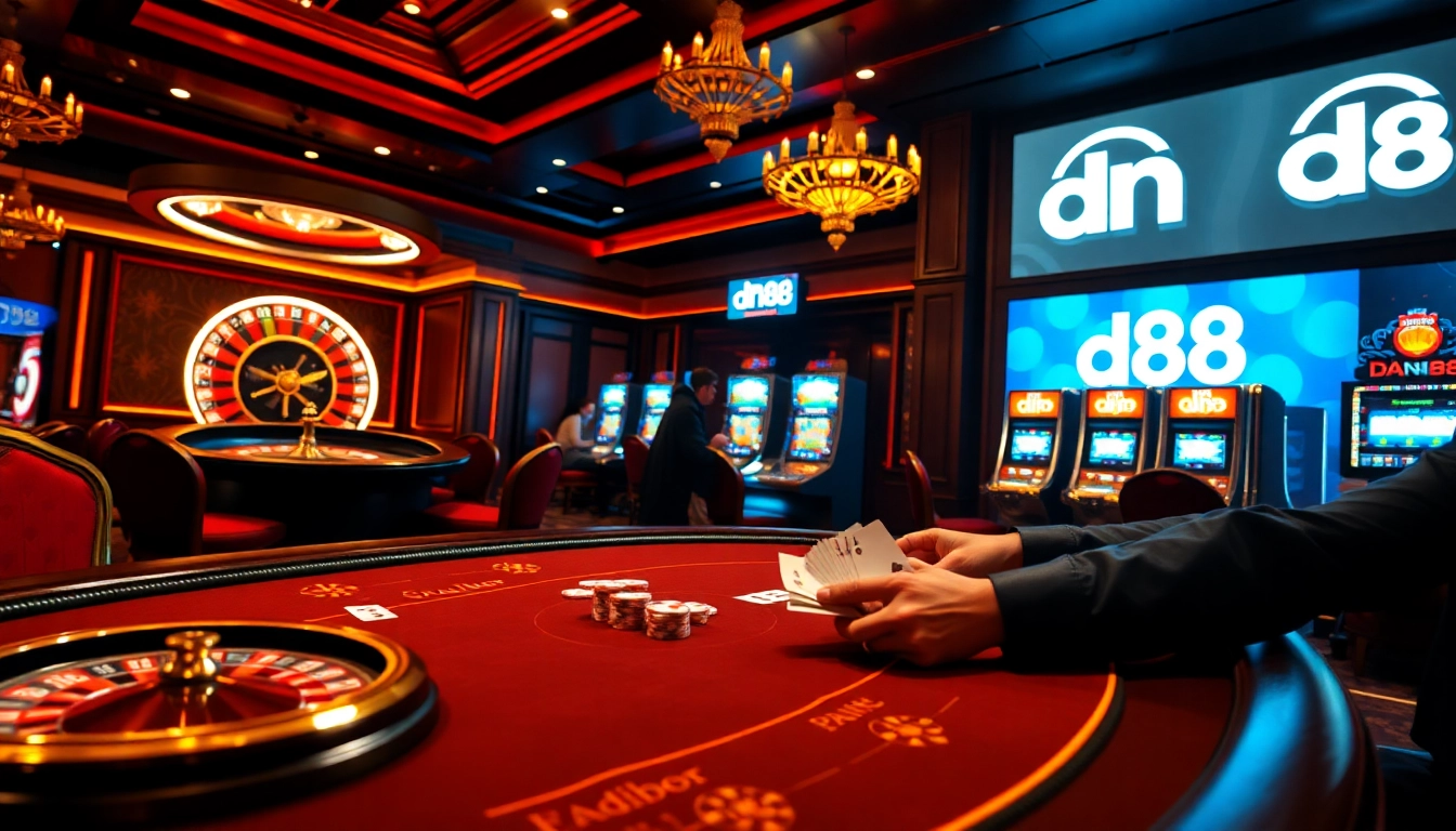 Experience high-stakes gaming at dn 88 casino with poker and roulette excitement.