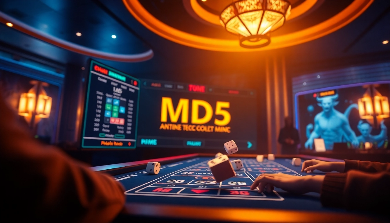 Engaging online gaming experience for tài xỉu md5 with players and digital interfaces.