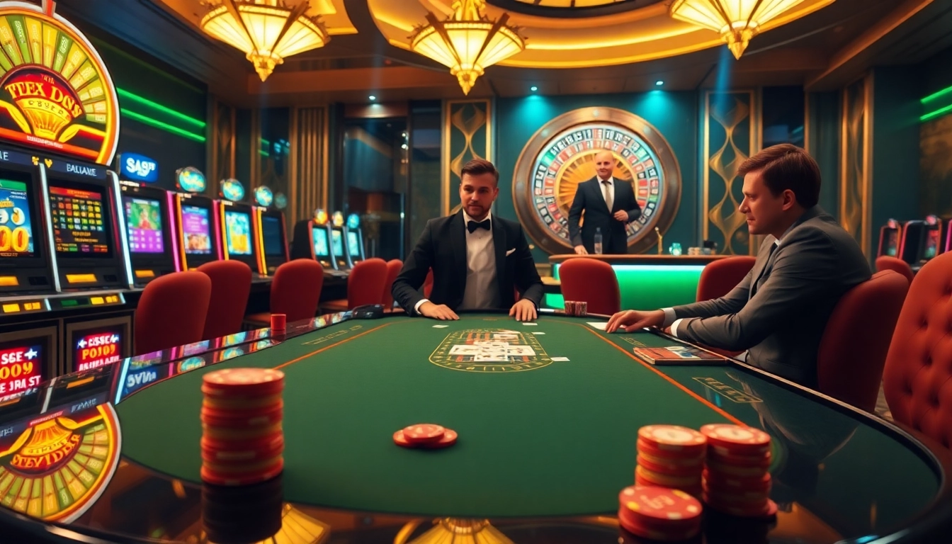 Engage in high-stakes poker action with https://s8limited.com/ amidst a luxurious casino ambiance.