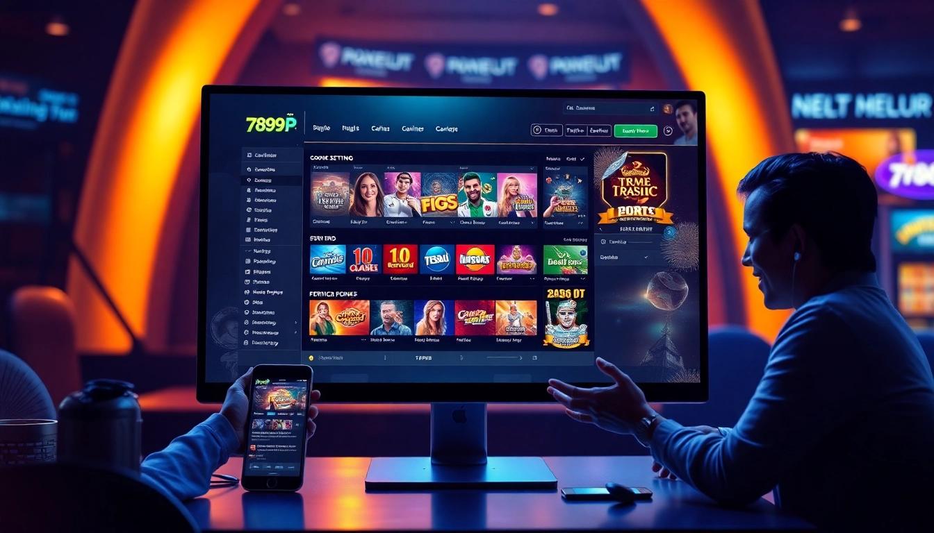 Engaging online casino interface with 789P sports betting and casino games.