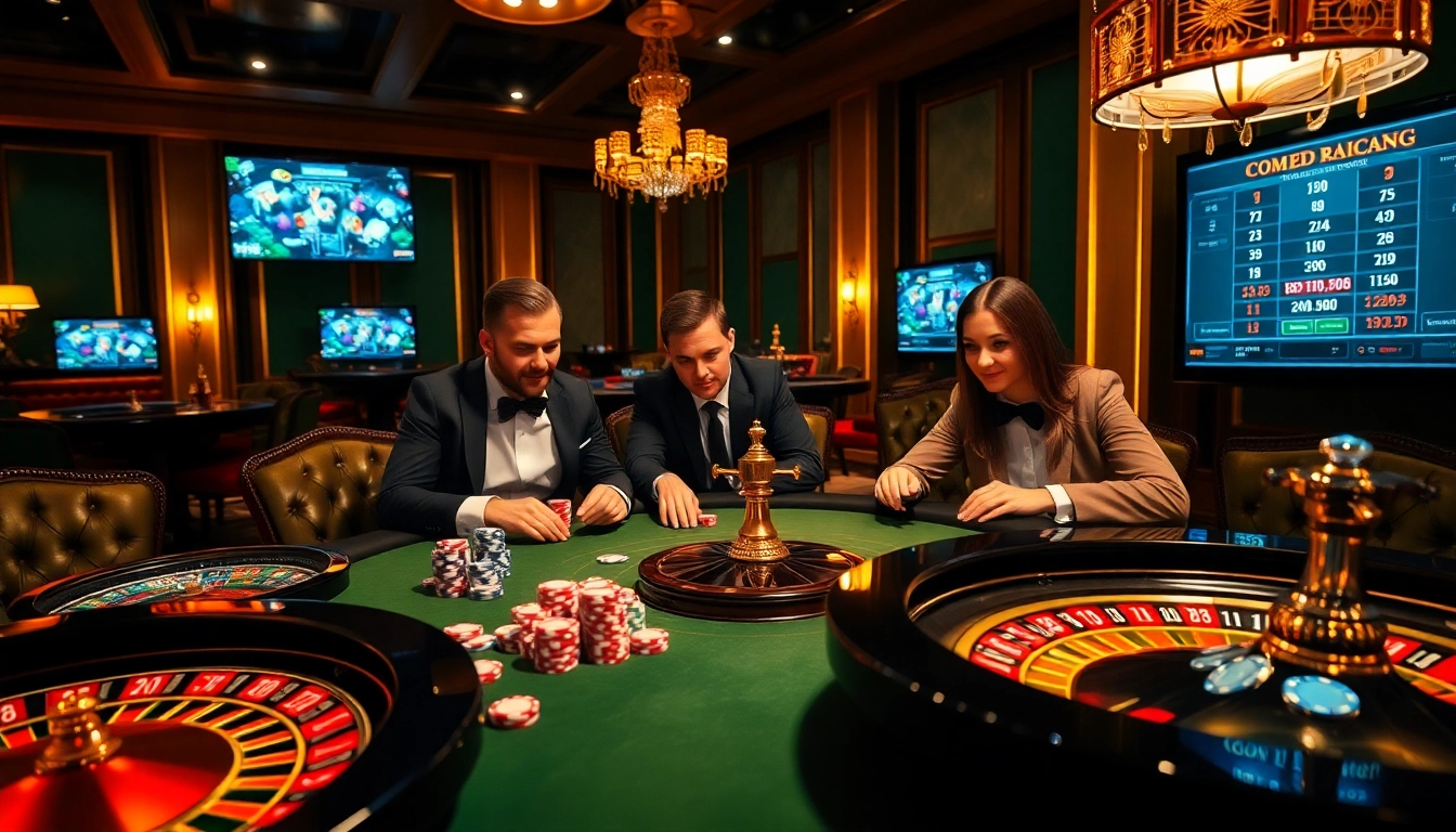 Experience thrilling gameplay at https://rr88.bar/ with players enjoying a vibrant casino atmosphere.