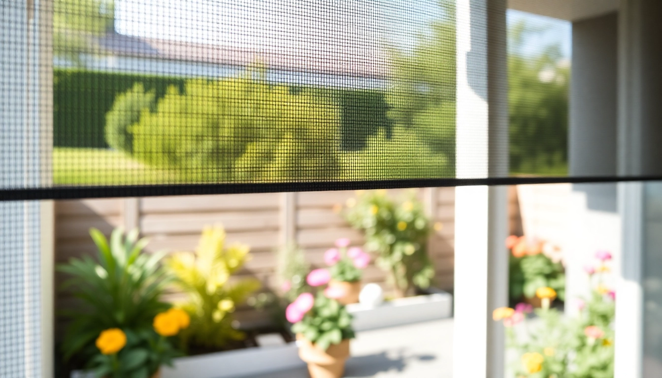 Flyscreenmaxx installation demonstrating high-quality mesh in a modern garden setting.