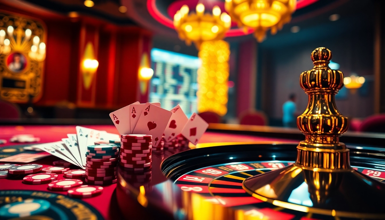 hello88 player's thrilling moment at the casino table with vibrant poker chips