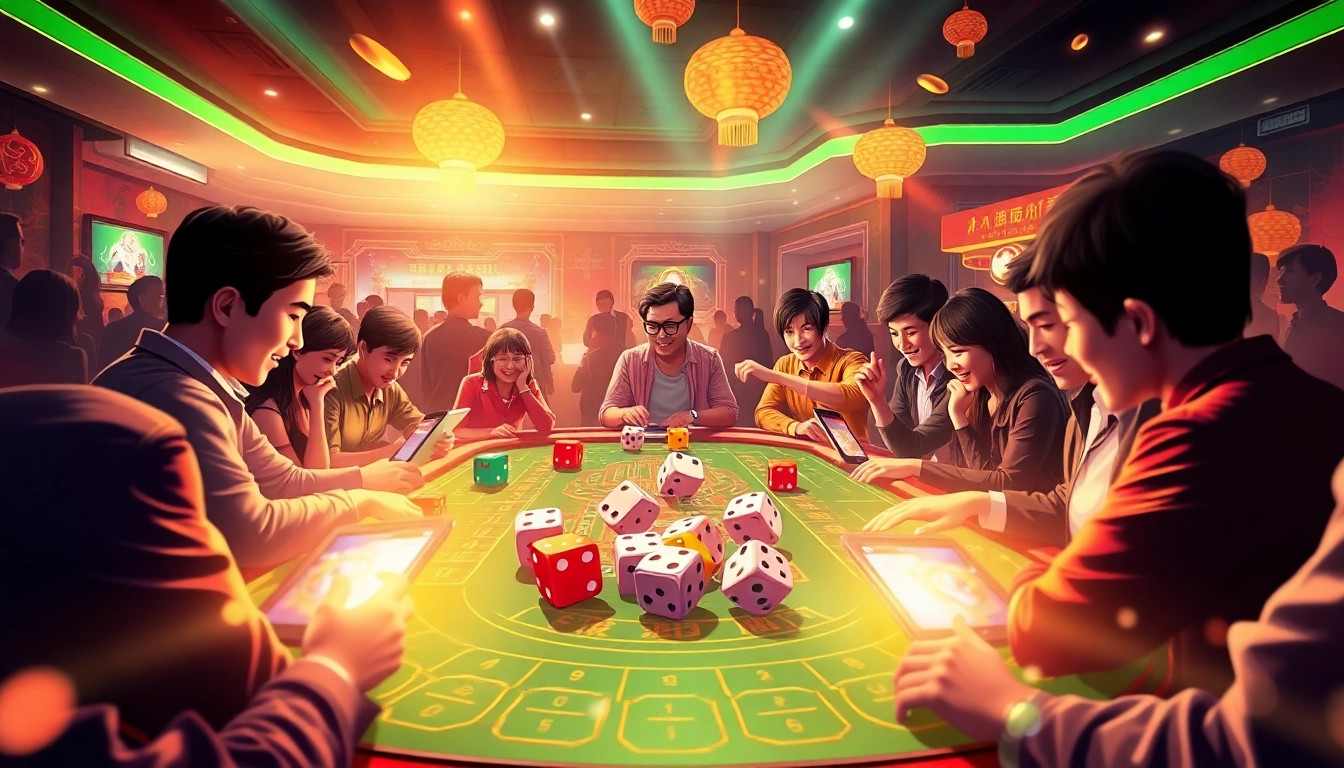 Exciting gameplay scene from Tài Xỉu MD5 at https://taixiumd5.world, showcasing vibrant colors and dynamic players.