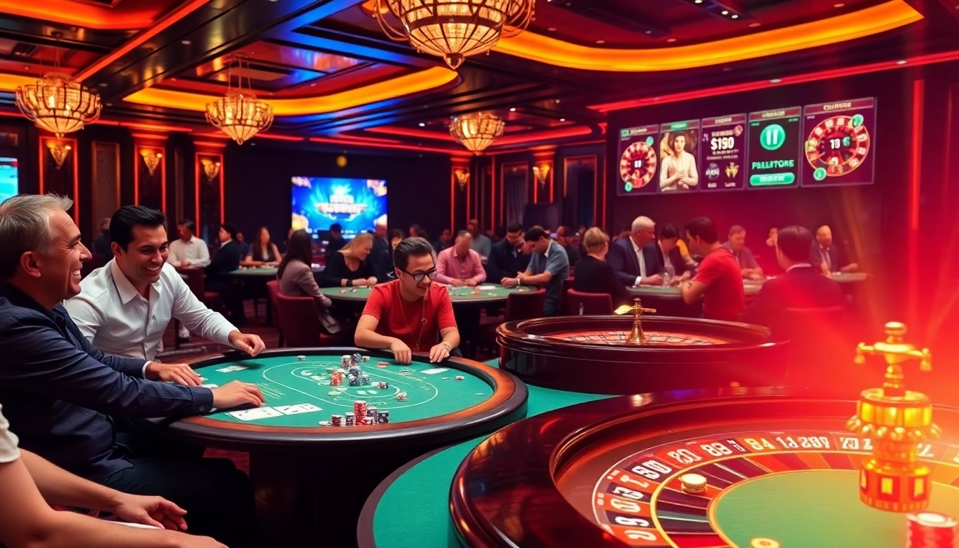 Engage with the thrilling atmosphere of https://dn88s.net/ featuring players enjoying exciting casino games.