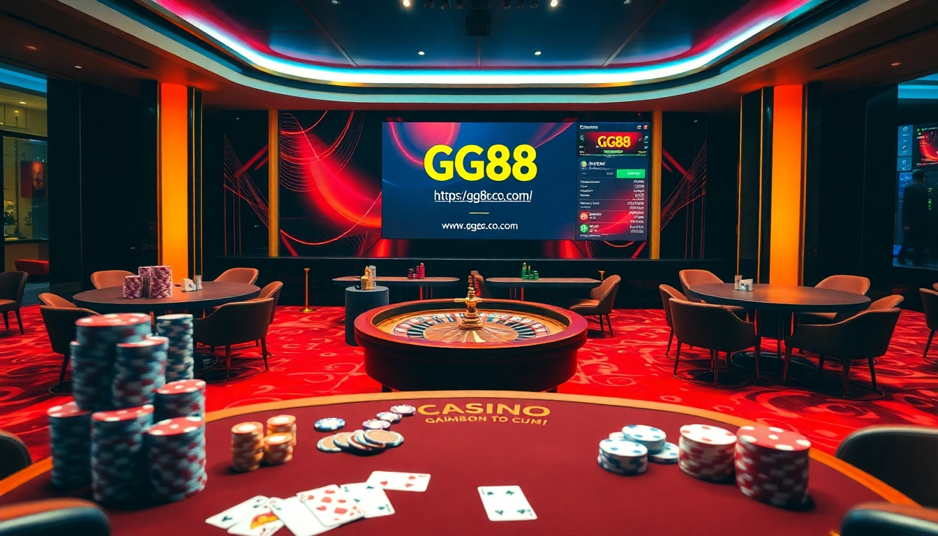 Experience high-stakes gaming at https://gg88.co.com/ with vibrant casino elements and luxury ambiance.