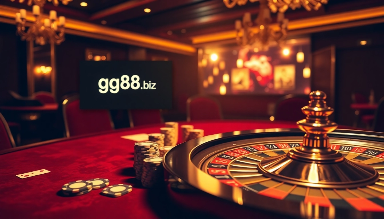 Playing exciting games at https://gg88.biz/ with glamorous casino elements and engaging atmosphere.