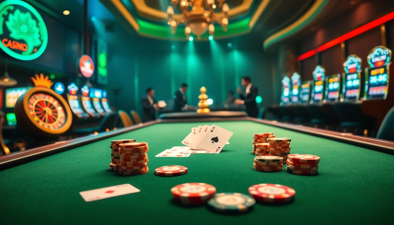 Experience the thrill of playing at rikvip casino with exciting games and vibrant casino elements.