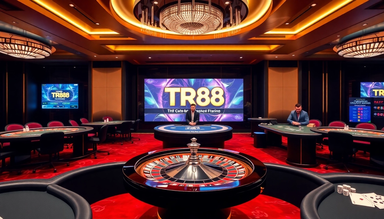 Experience thrilling high-stakes play with TR88 at a luxurious casino atmosphere.