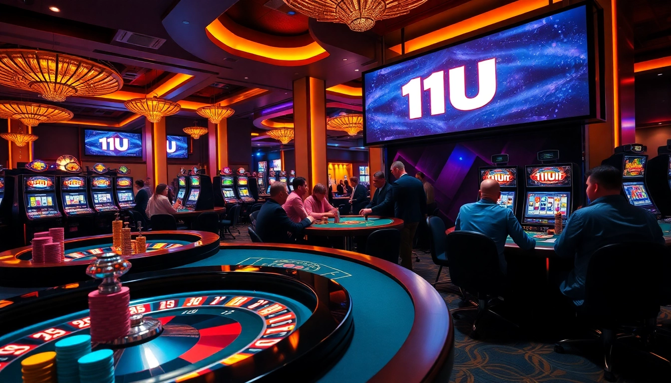 Experience the thrill of 11UU casino games with vivid tables and engaging gameplay.