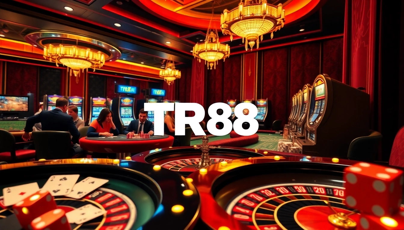 Experience the thrill of gaming at TR88 with vibrant casino tables and live action.