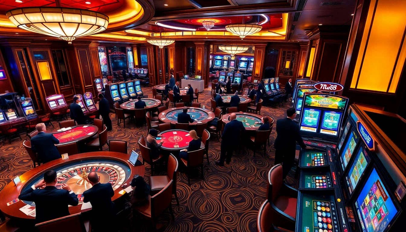 Mu88 slot machines and tables create an engaging casino experience for gamblers.