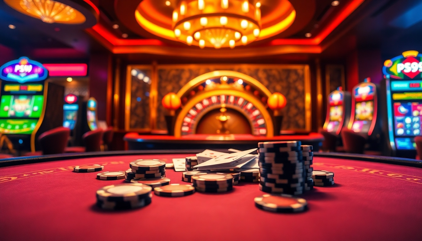 Experience thrilling gameplay at nhà cái PS99 with vibrant casino elements and exciting betting actions.