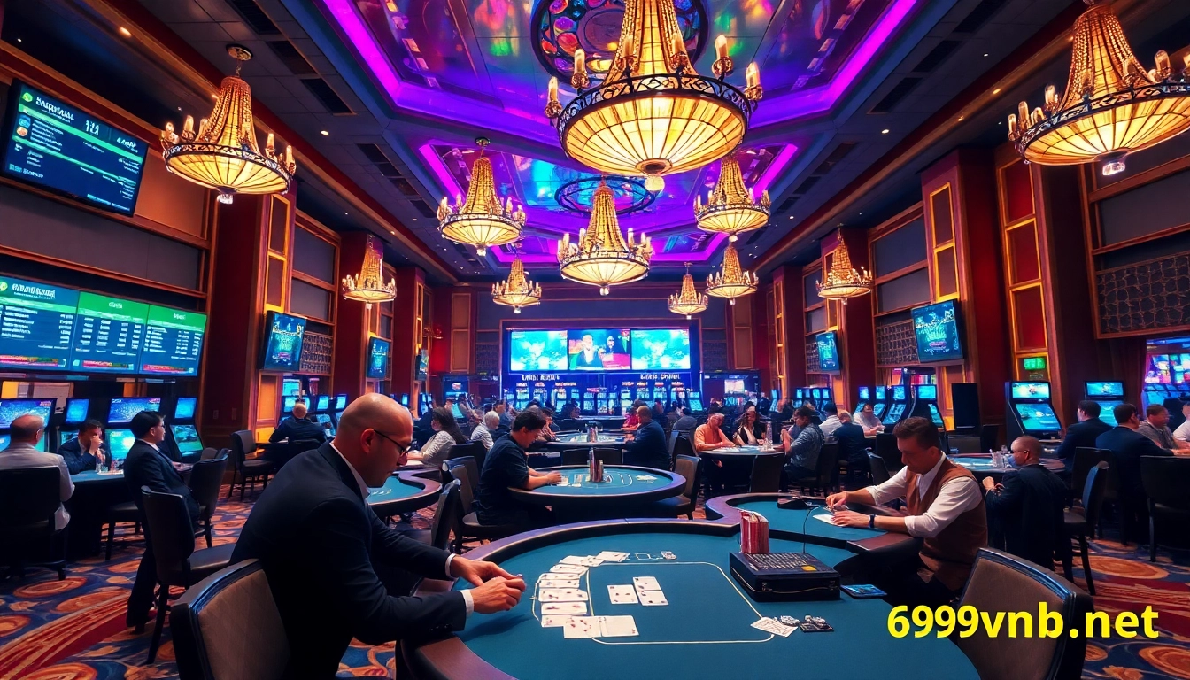 Experience the excitement of the poker game at 69vn.gb.net with vibrant casino visuals.