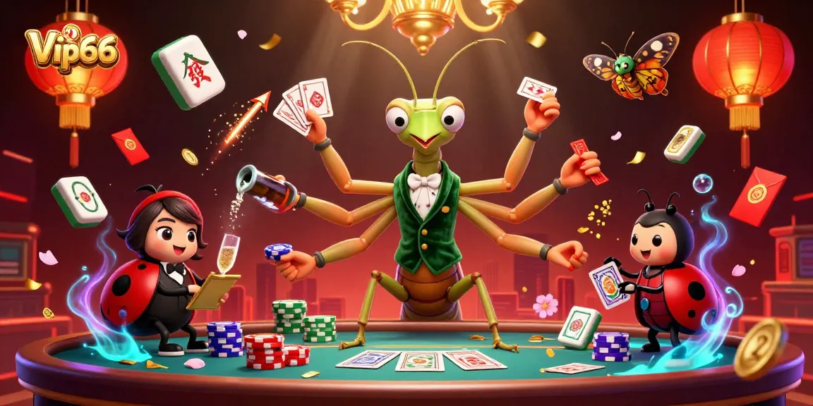 Experience the thrill of Vip66 with dynamic casino action featuring unique characters and vibrant game elements.