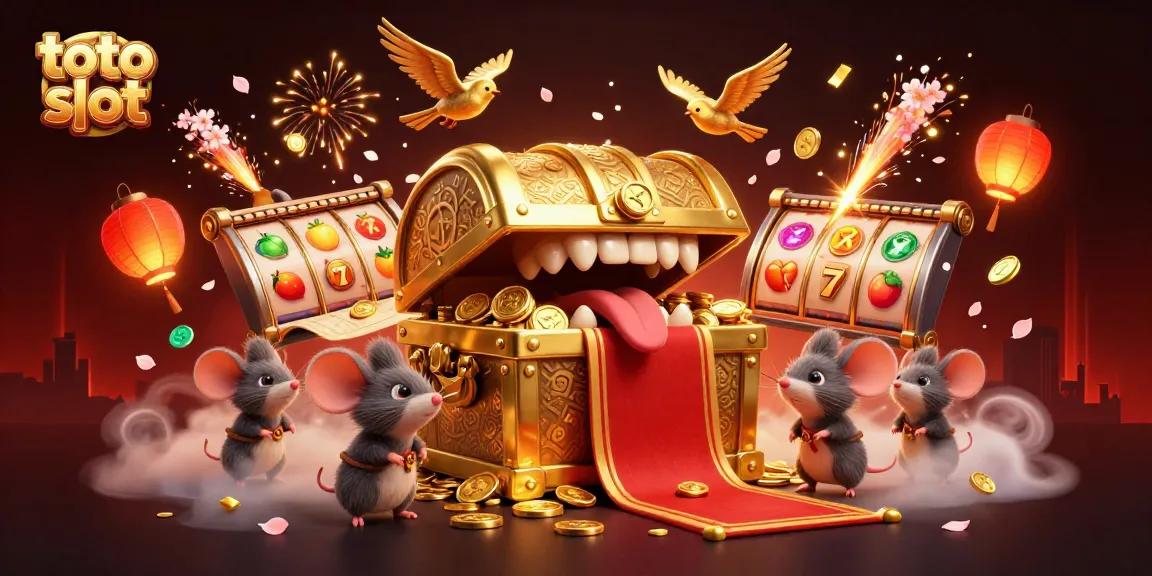 Engage with the exciting world of toto slot through a dynamic casino scene filled with vibrant gaming elements.