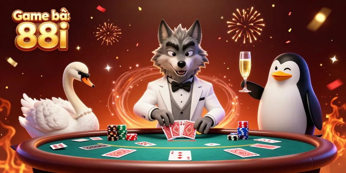 Experience the thrills of Game bài 88i with dynamic poker action featuring sophisticated characters and rich gaming elements.